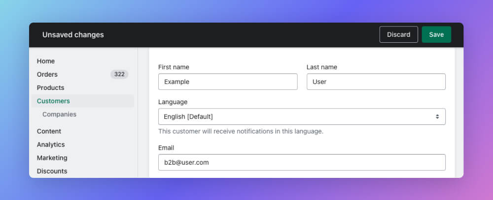 Invite Shopify customers to boost the B2B eCommerce customer journey