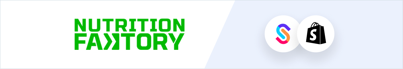 Screenshot of Nutrition Faktory's website on SparkLayer