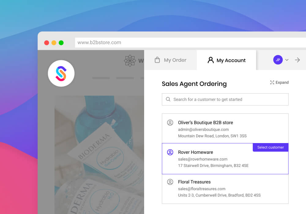 How SparkLayer can empower your B2B sales team with Sales Agent ordering