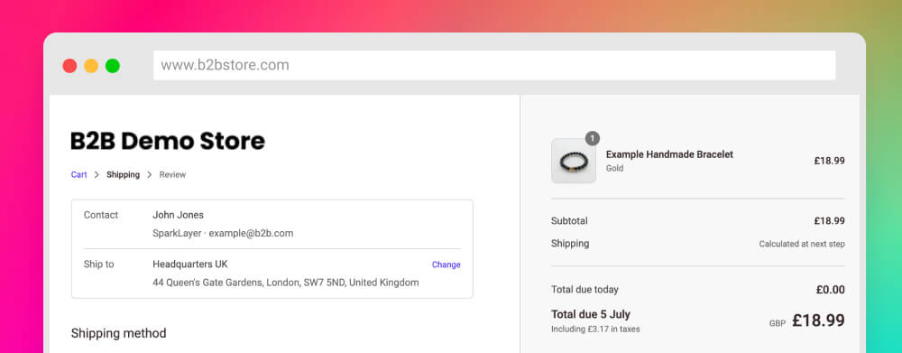 Shopify B2B - Checkout