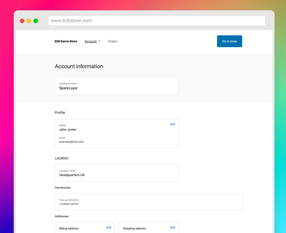 Shopify B2B - Checkout