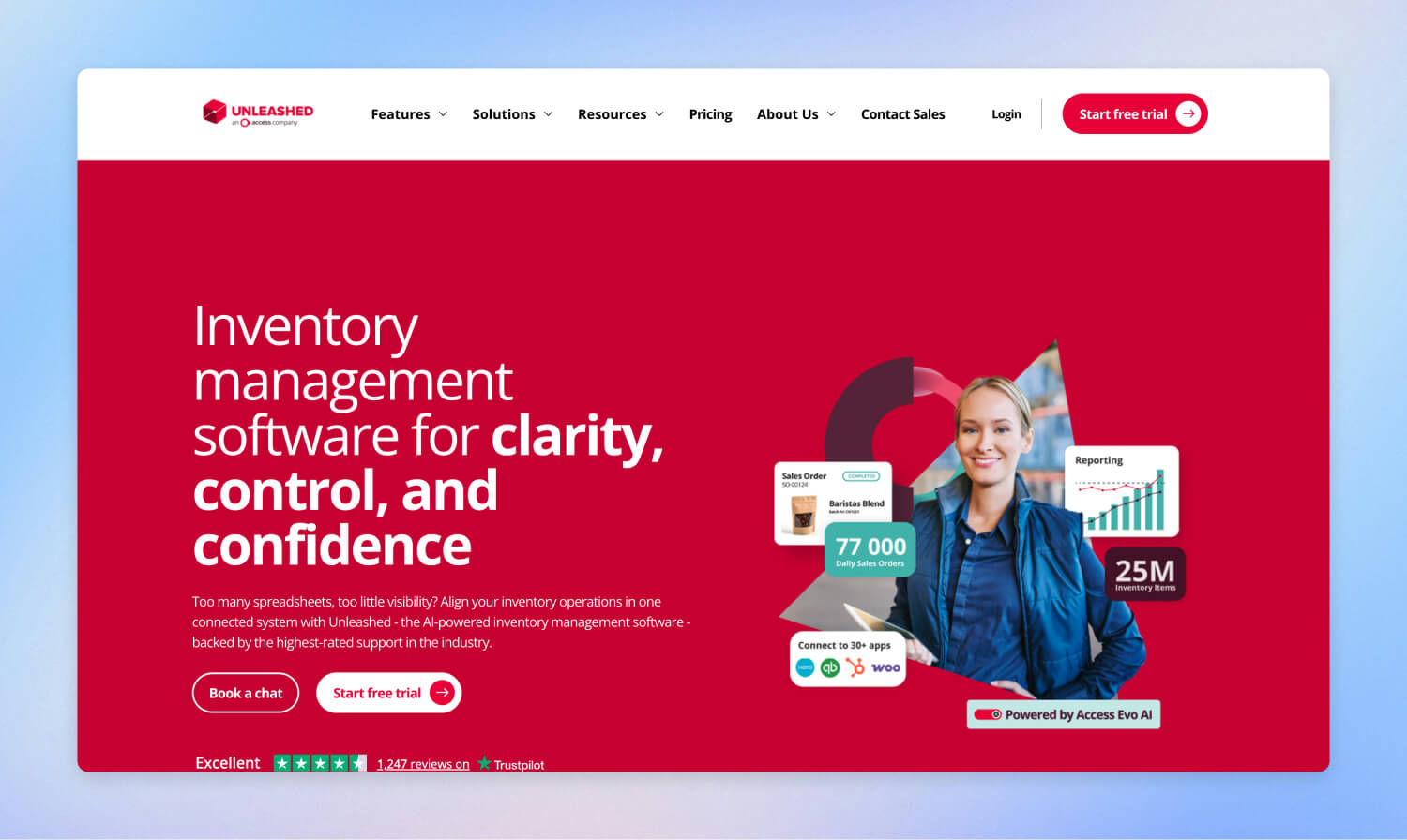 Unleashed inventory and order management platform