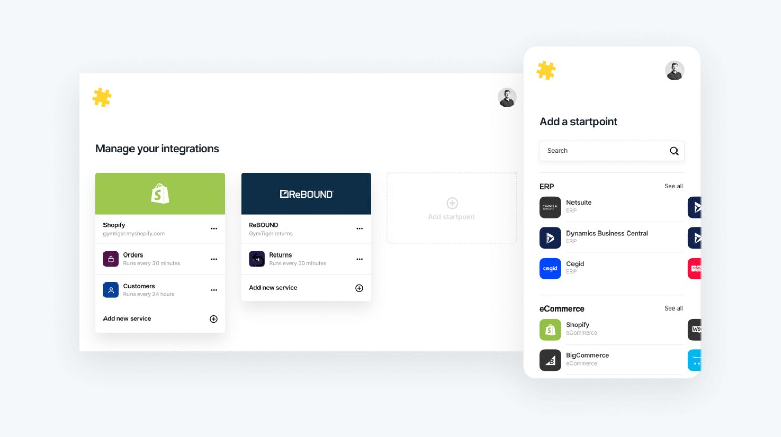 Patchworks integration manager connecting Shopify to ERP and eCommerce systems
