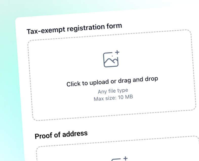 File uploads & documentation
